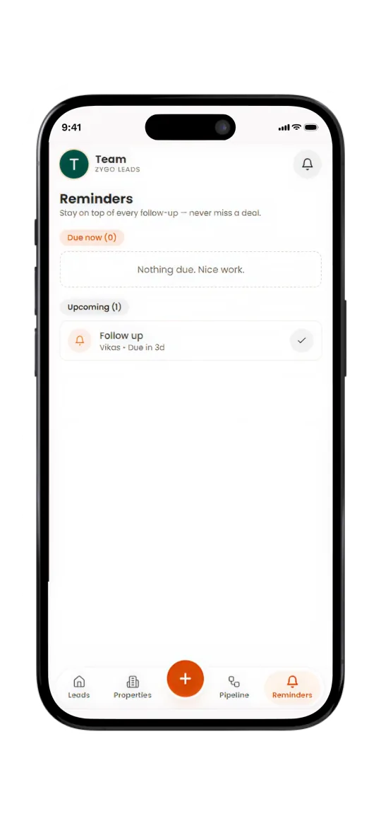 Reminders and follow-ups
